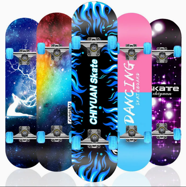 Professional Complete Skateboard with Custom Wheels